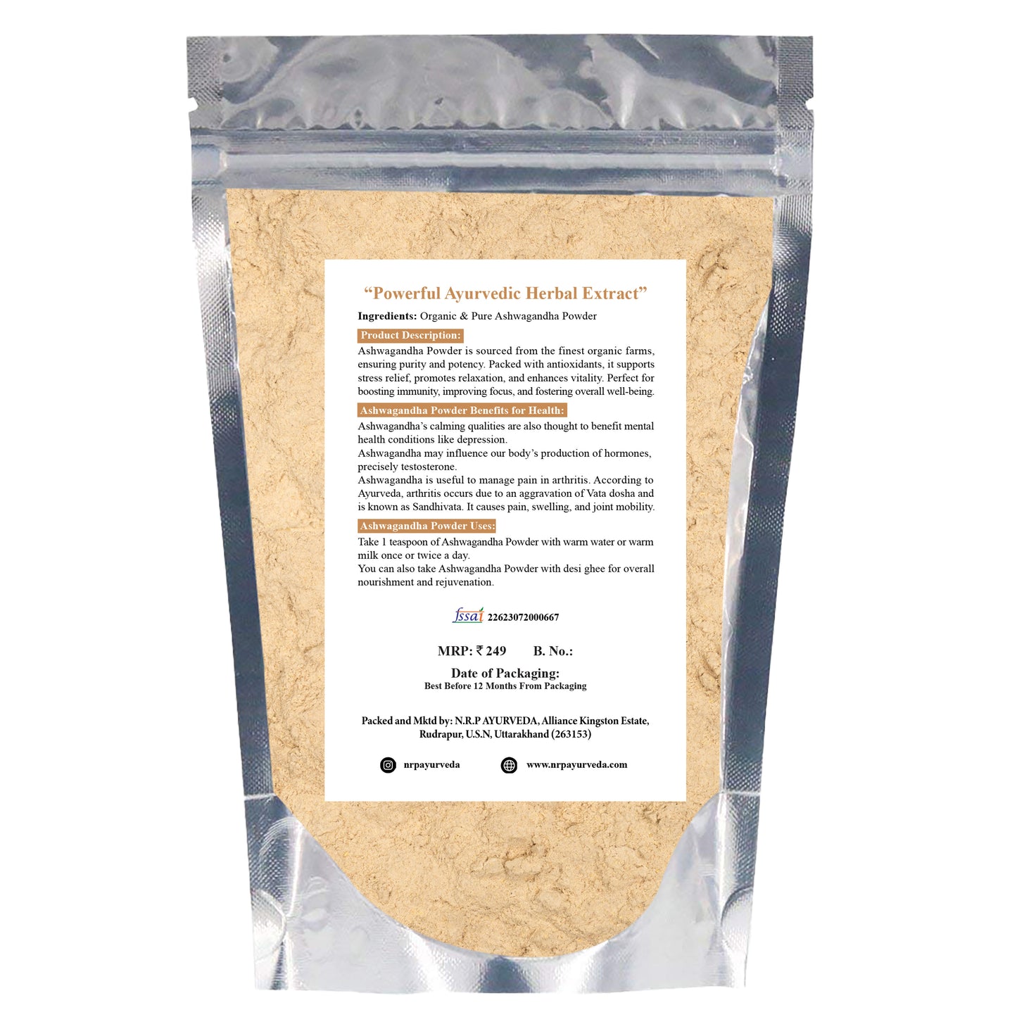 Ashwagandha Powder (100 gm)