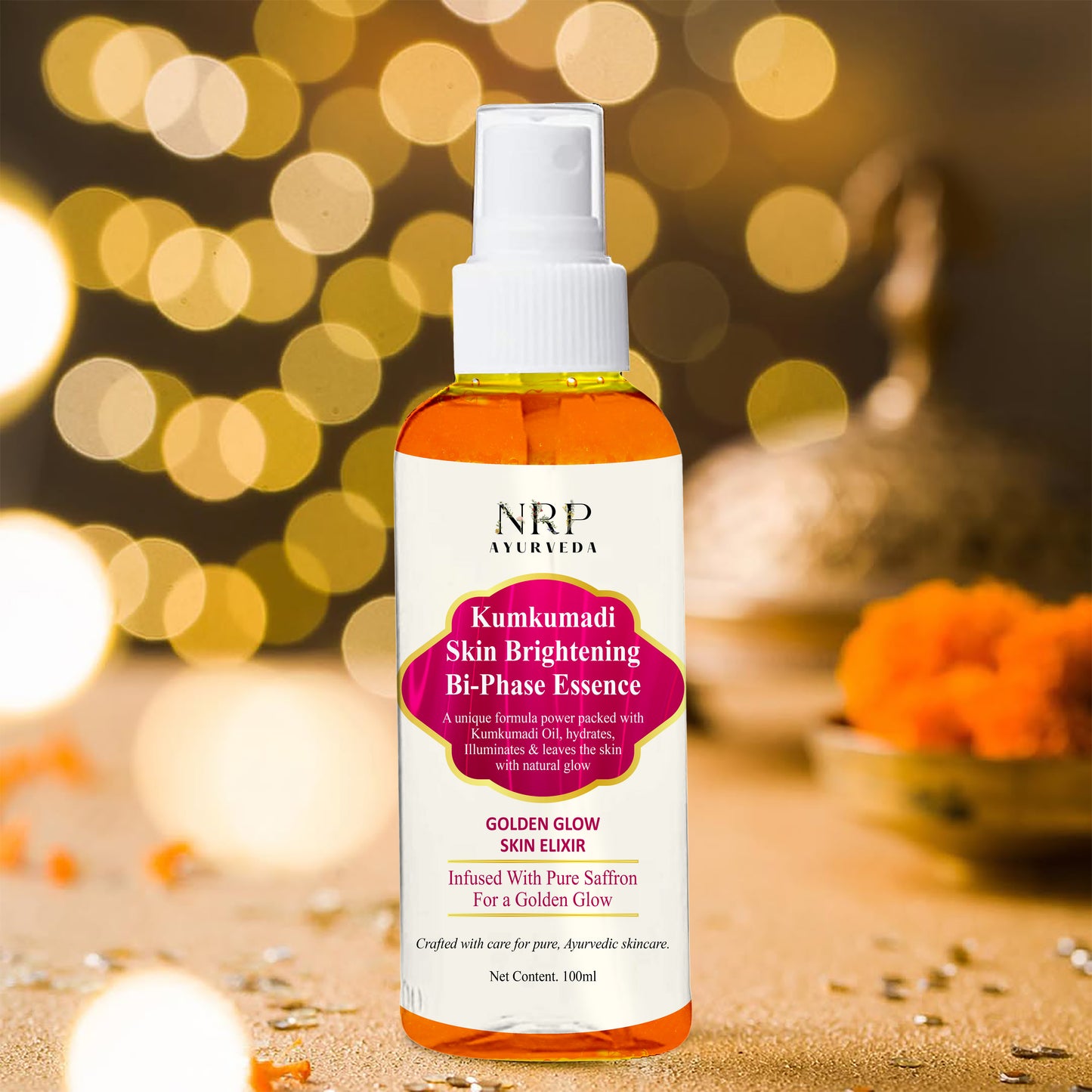 Kumkumadi Skin Brightening Bi-Phase Essence (100ml)