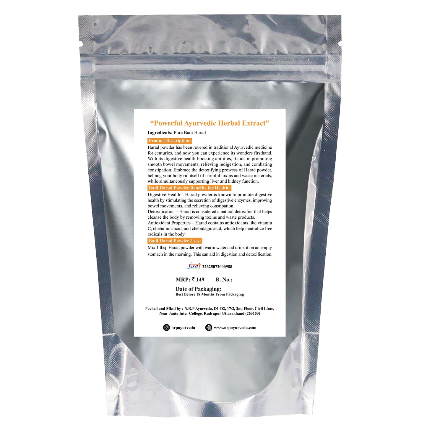 Badi Harad Powder (100gm)