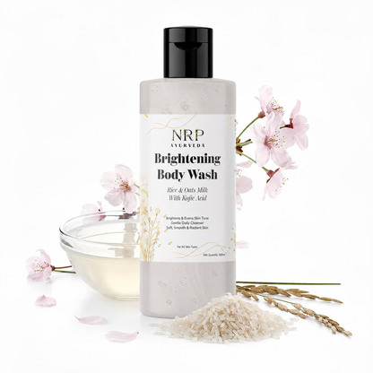 Rice & Oats Milk Brightening Body Wash With Kojic Acid (500ml)