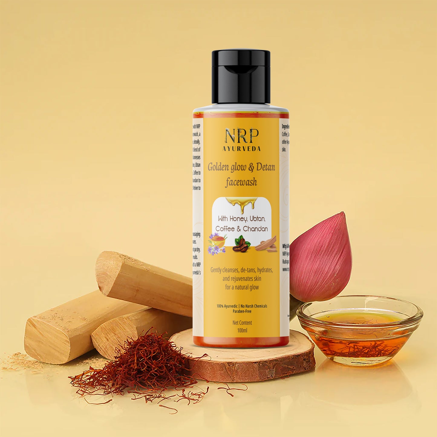 Golden Glow & Detan Facewash (100ml)