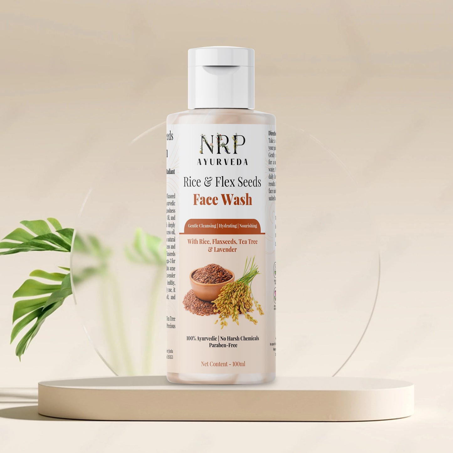 Rice & Flax Seeds Face Wash (100ml)