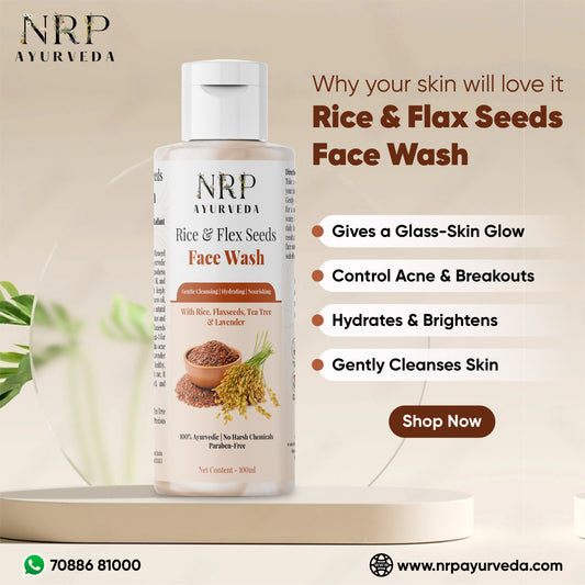 Rice & Flax Seeds Face Wash (100ml)