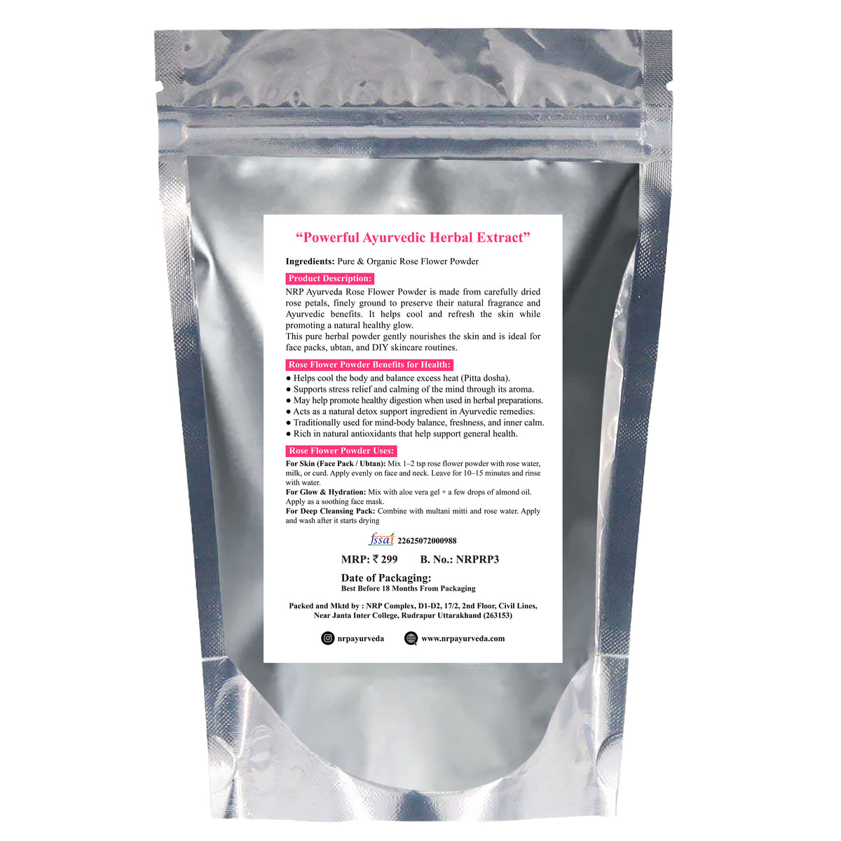 Rose(Gulab) Powder (100gm)