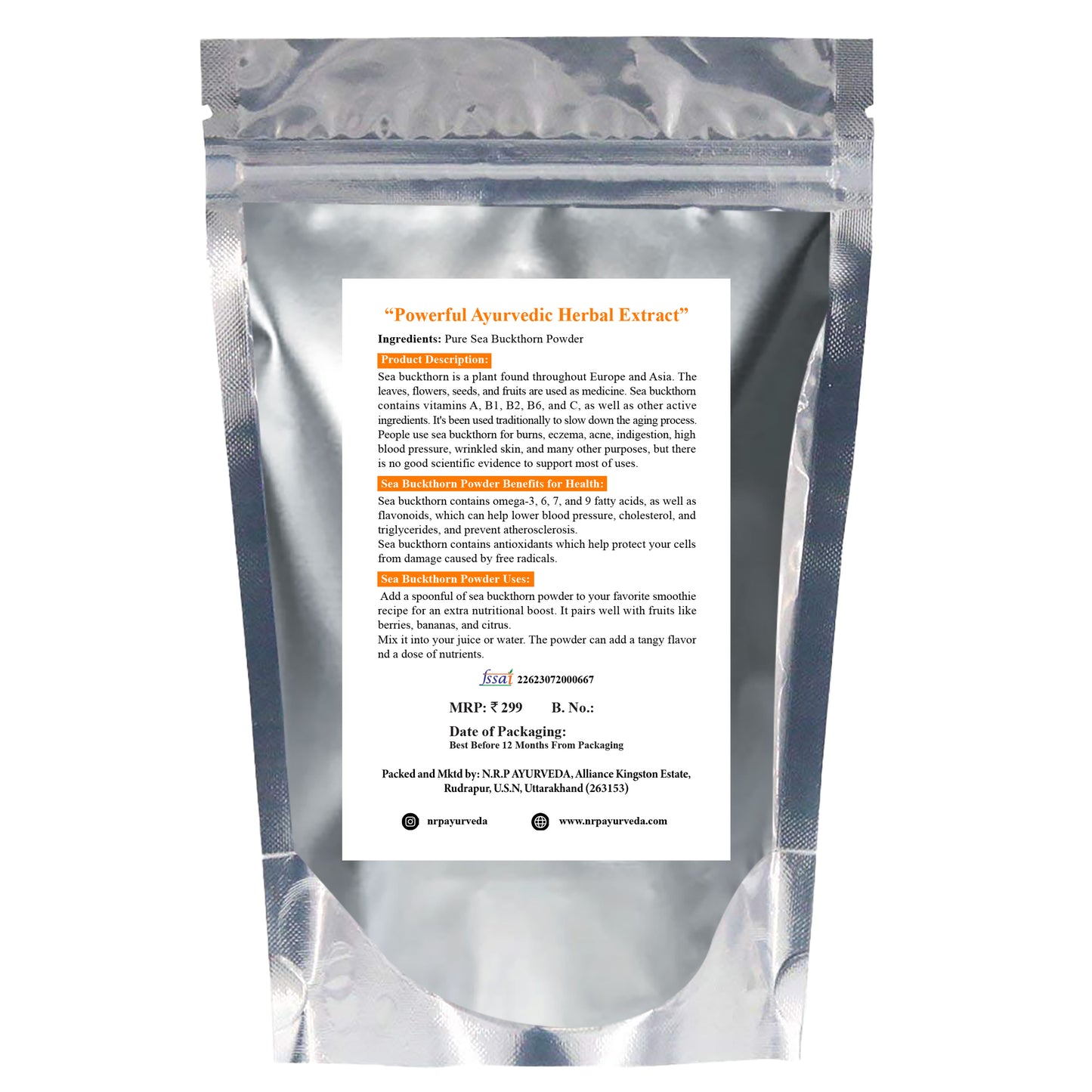 Sea Buckthorn Powder