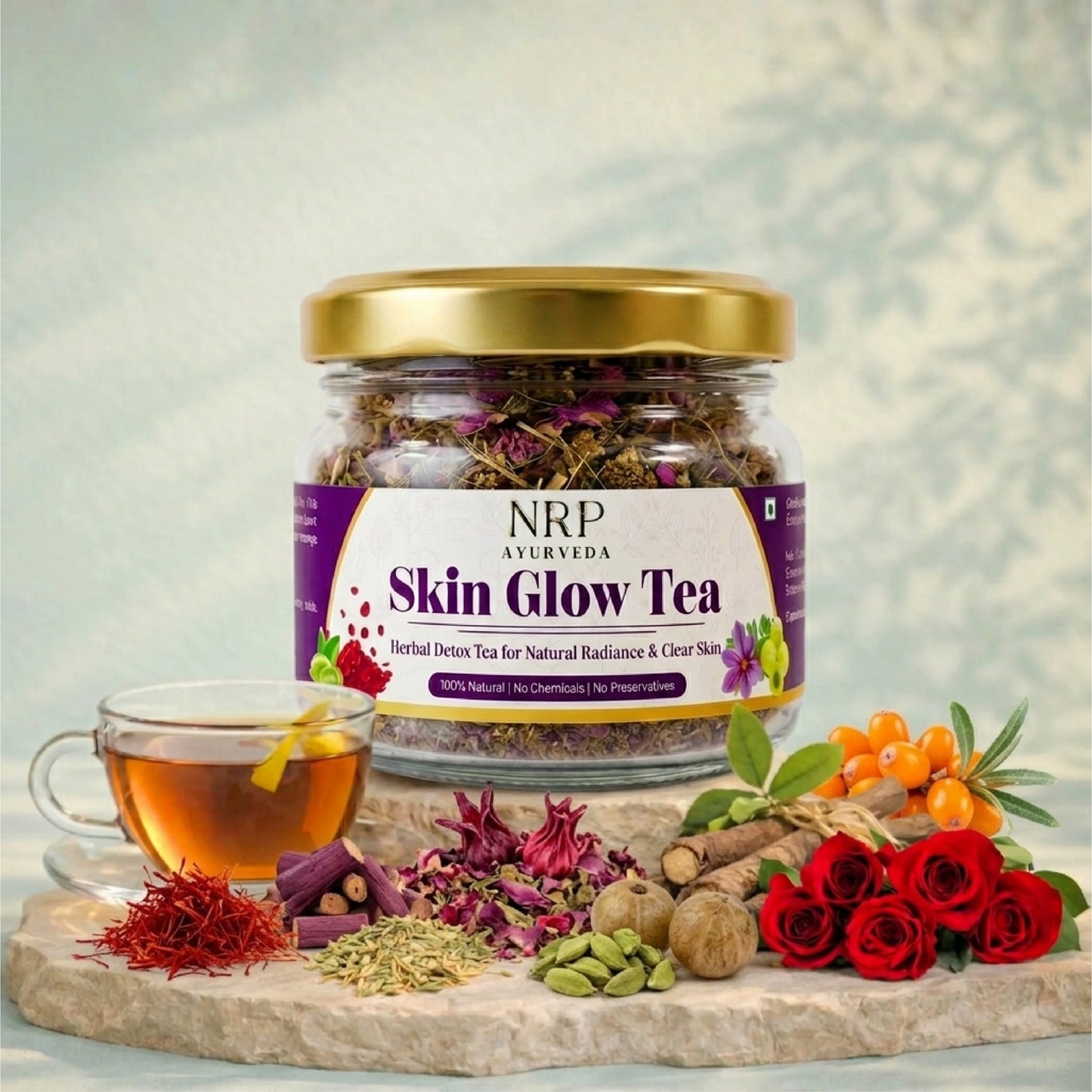 NRP Ayurveda Skin Glow Tea (50gm)