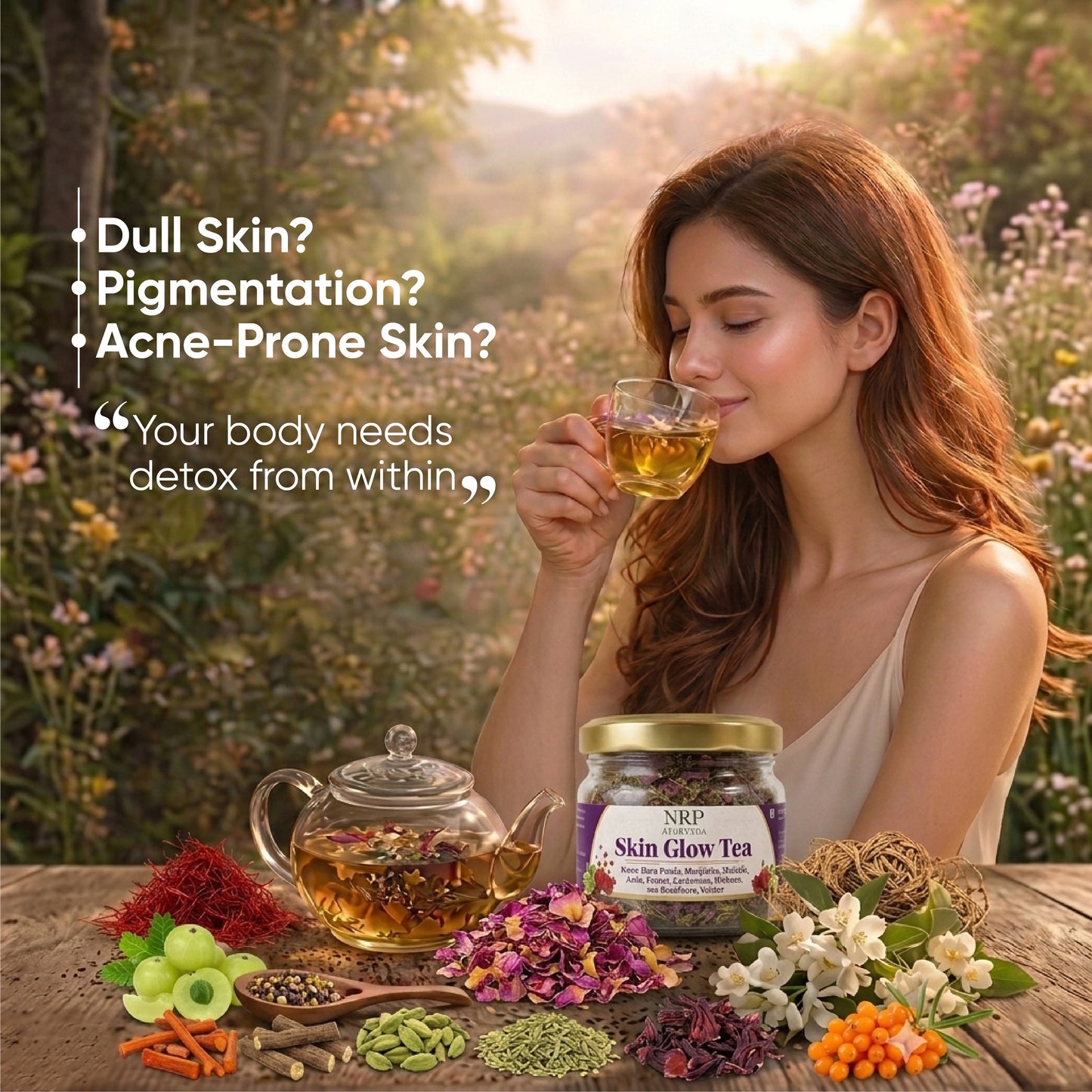 NRP Ayurveda Skin Glow Tea (50gm)