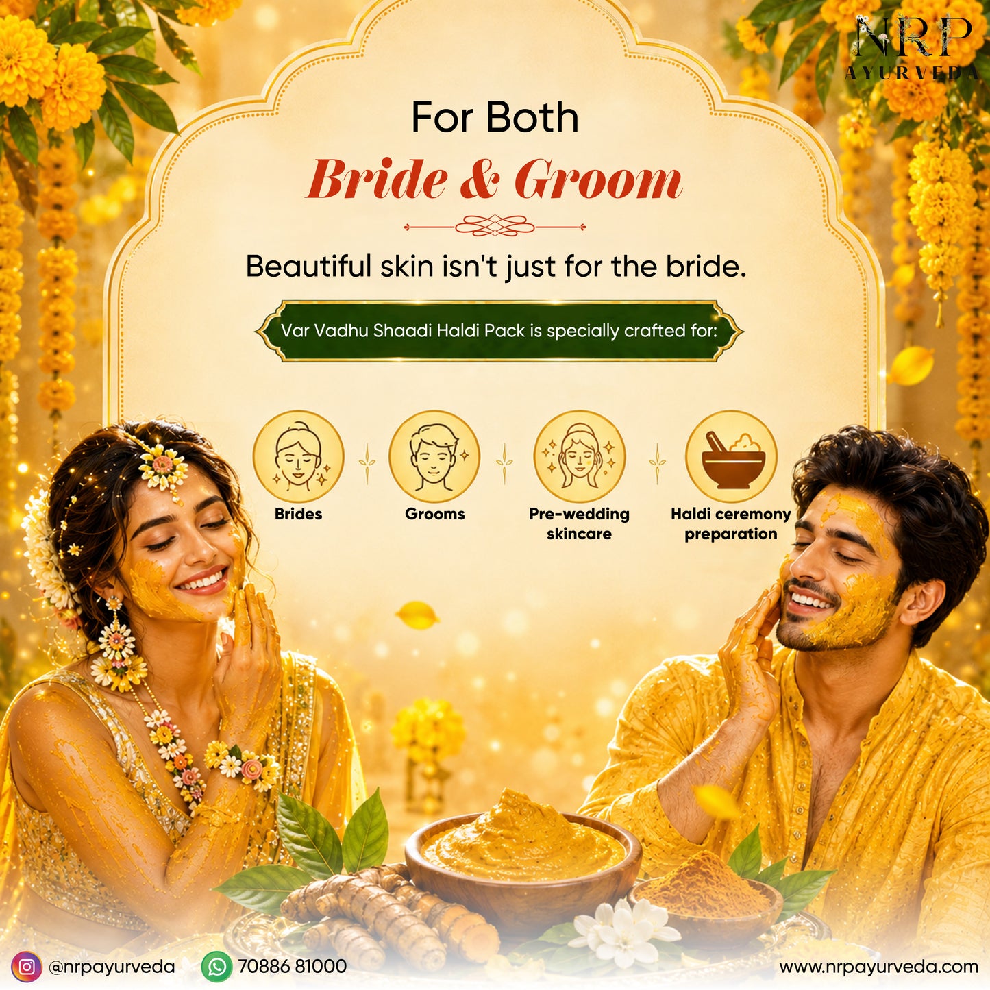 Var Vadhu Shaadi Haldi Pack (100gm)