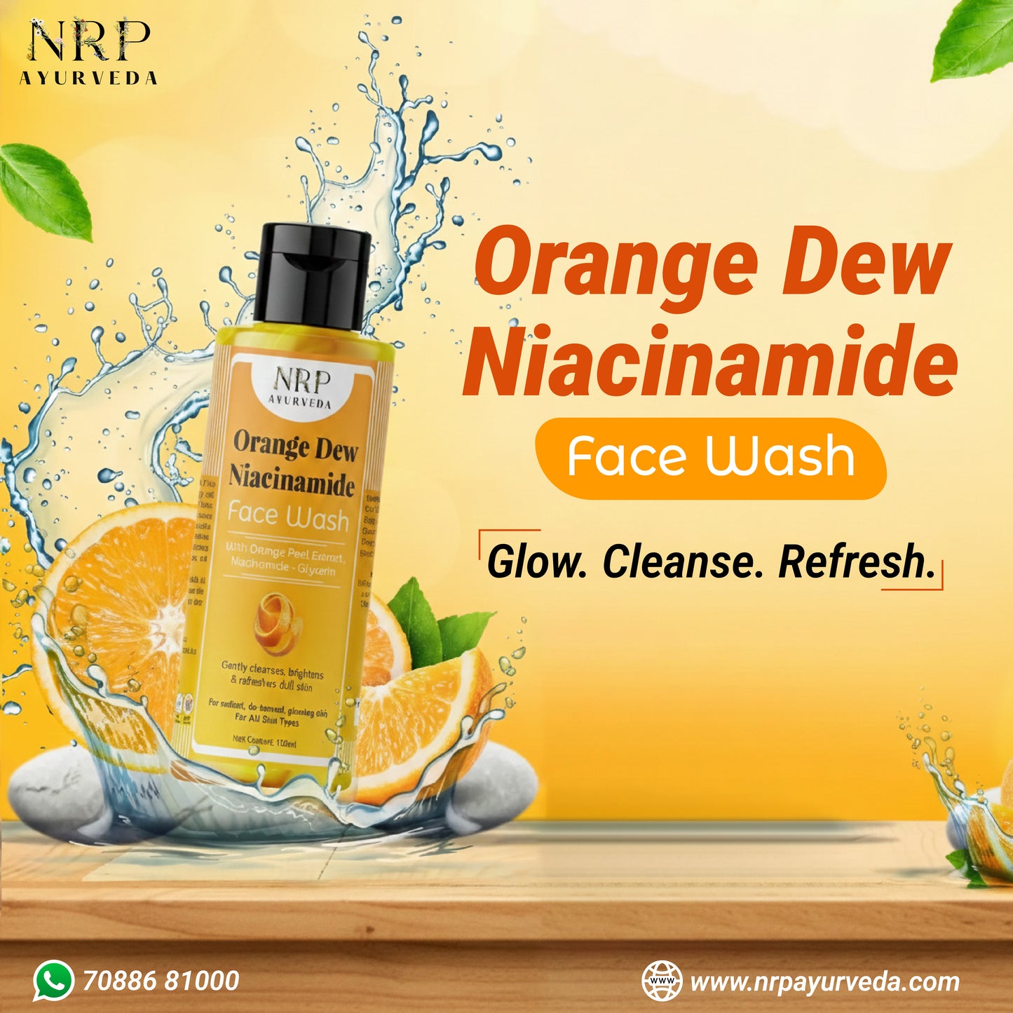 Orange Dew Niacinamide Face Wash | Vit-C Face Wash