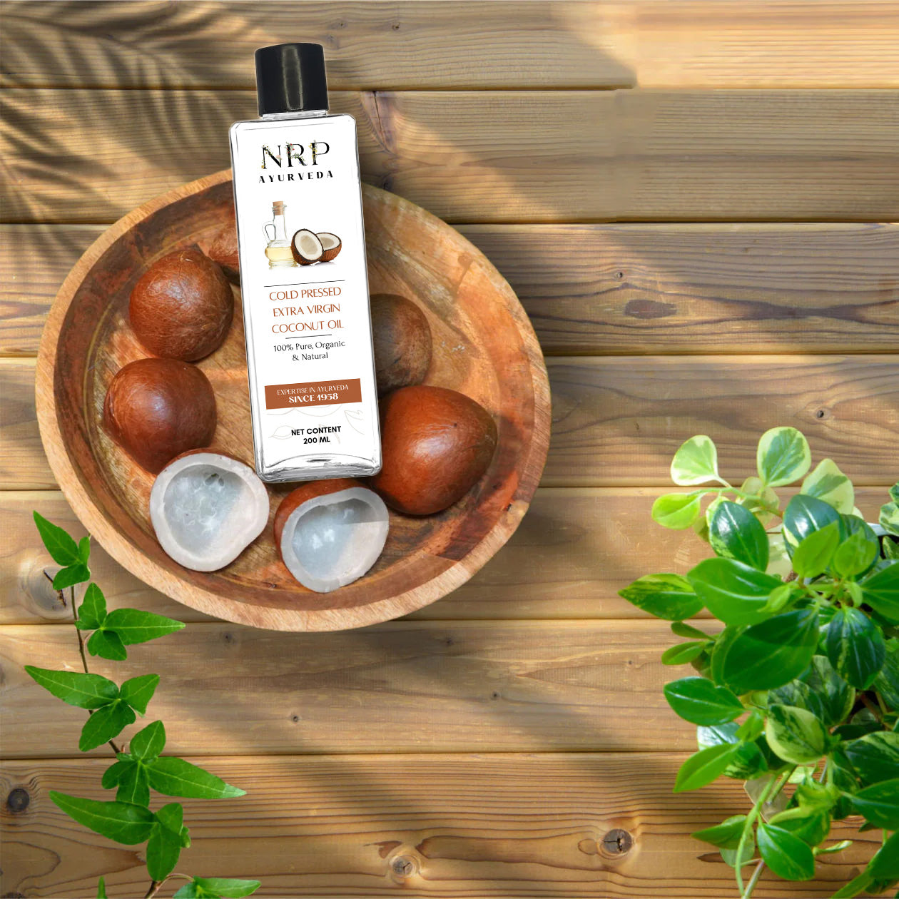 Cold Pressed Extra Virgin Coconut Oil(200ml)